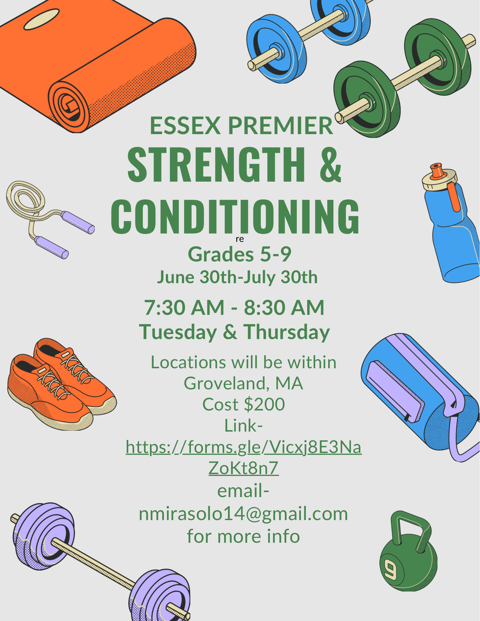 Strength & Conditioning Flyer